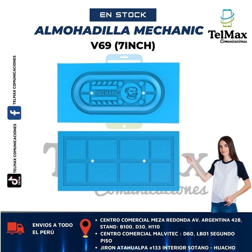 [AMSUV69] ALMOHADILLA MECHANIC SILICONA UNIVERSAL V69 (7INCH)