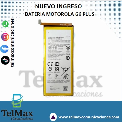 [BMG6PO] BATERIA MOTOROLA G6 PLUS (Original)