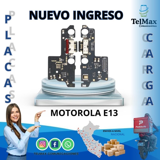 [PCME13] PLACA DE CARGA PARA MOTO E13