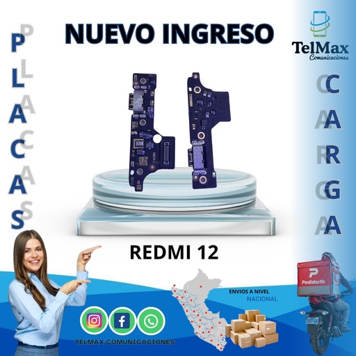 [PCXR12] PLACA DE CARGA PARA XIA REDMI 12