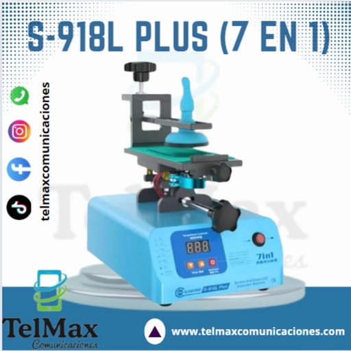 [MSLCDS918L] MAQUINA SEPARADORA LCD/TOUCH CURVOS SHUNSHINE S-918L PLUS -7 EN 1-360°