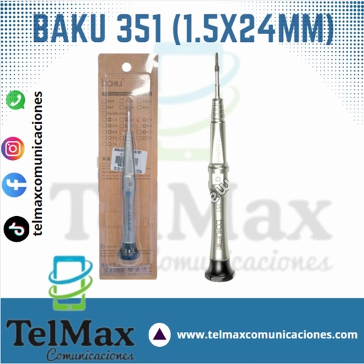 [DB35115X24] DESARMADOR ESTRELLA BAKU 351 (1.5x24mm)