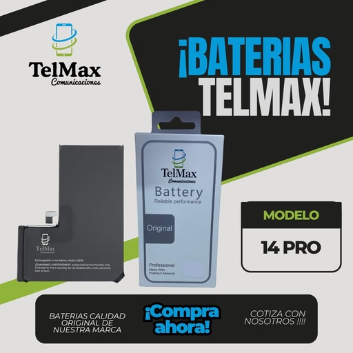 BATERIA IPHONE 14 PRO (CON FLEX)