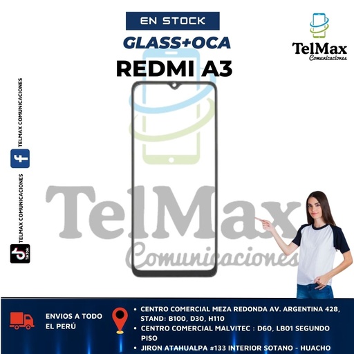 [GXRA3] GLASS PARA XIA REDMI A3