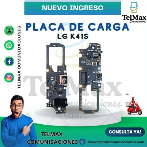 [PCLGK41S] PLACA DE CARGA PARA LG K41S