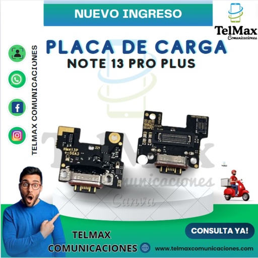 [PCXN13PP] PLACA DE CARGA XIAOMI NOTE 13 PRO PLUS