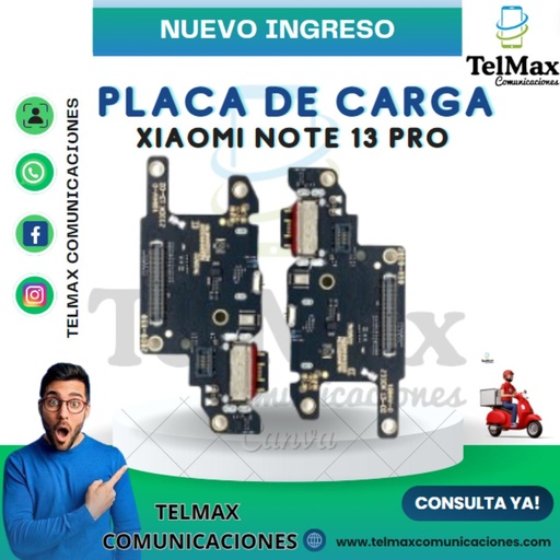 [PCXN13P4G] PLACA DE CARGA XIAOMI NOTE 13 PRO 4G