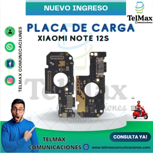 [PCXN12S] PLACA DE CARGA PARA XIA NOTE 12S