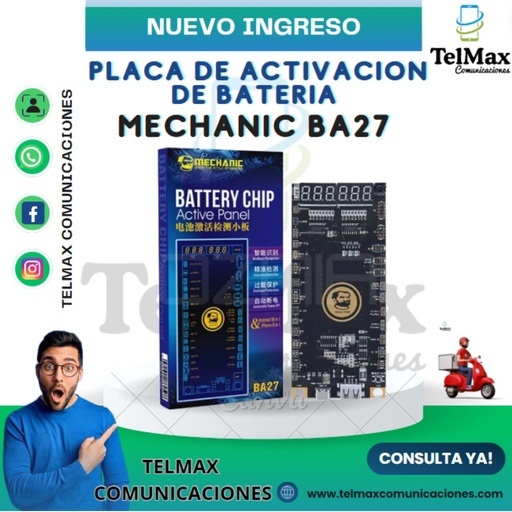 [PABMBA27] PLACA DE ACTIVACION DE BATERIA MECHANIC BA27