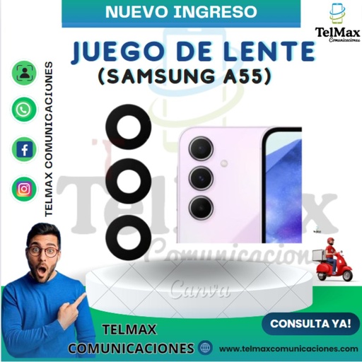 [LSA55J3] LENTE PARA SAM A55 (JUEGO DE 3)