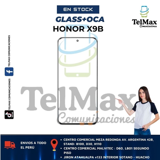 [GHHX9B] GLASS PARA HONOR X9B