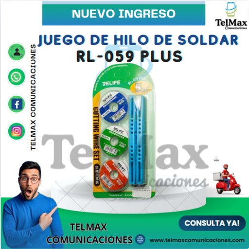 [JHSR059P] JUEGO DE HILO DE SOLDAR RELIFE RL-059 PLUS
