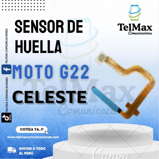 [SHMG22C] SENSOR DE HUELLA MOTOROLA G22