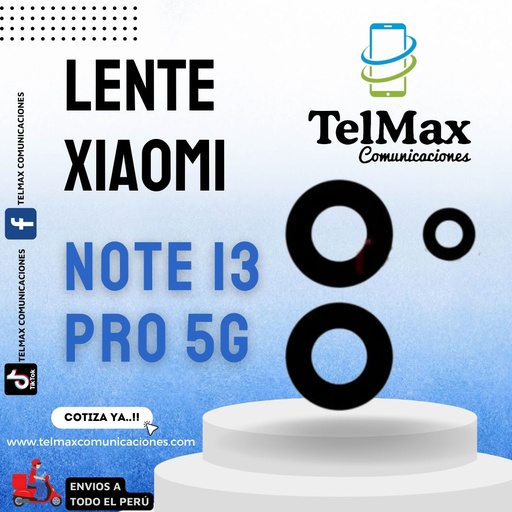 [LXN13P5GJ3] LENTE XIAOMI NOTE 13 PRO 5G (JUEGO DE 3)