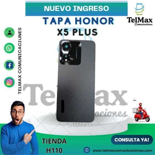 TAPA HUAWEI HONOR X5 PLUS (C/Lente)