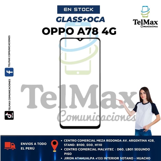[GPPA784G] GLASS PARA OPPO A78 4G