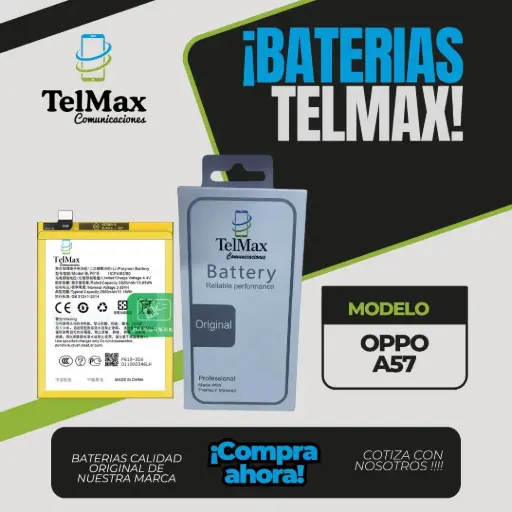 [B0A57A] BATERIA PARA OPPO A57 (BLP619) (AAA)