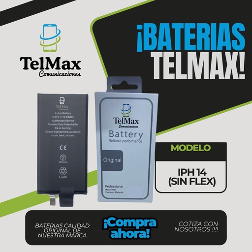 [BIP14SCO] BATERIA IPHONE 14 (CELDA)(Original)