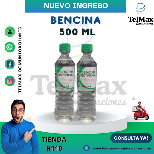 [BR500ML] BENCINA RECTIFICADA 500 ML