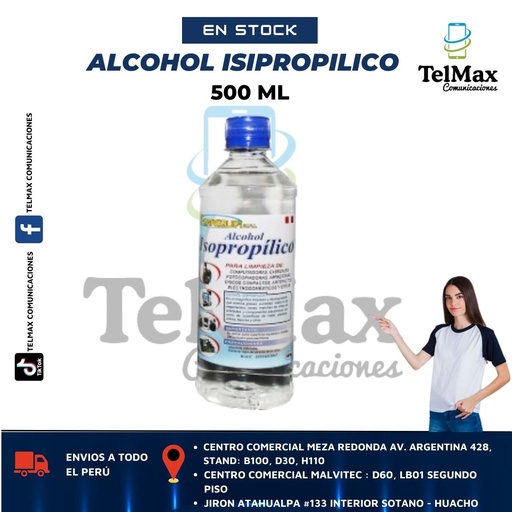 [AIS500ML] ALCOHOL ISOPROPILICO SOLAR 500 ML