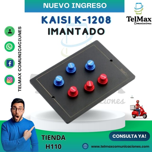 [SPKI] SUJETADOR DE PLACA KAISI K-1208 IMANTADO