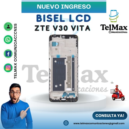 [BLCDV30V] BISEL LCD PARA ZTE V30 VITA