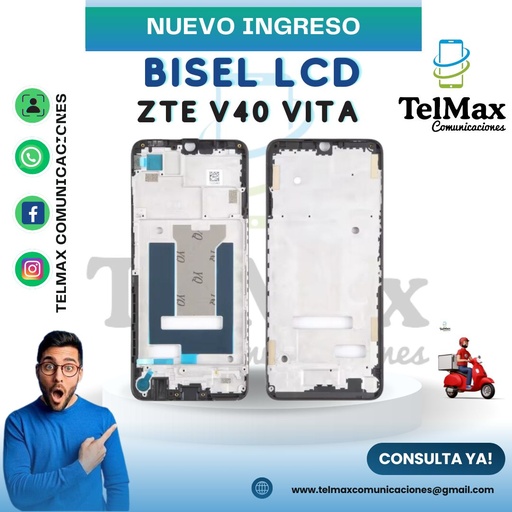 [BLCDV40V] BISEL LCD PARA ZTE V40 VITA