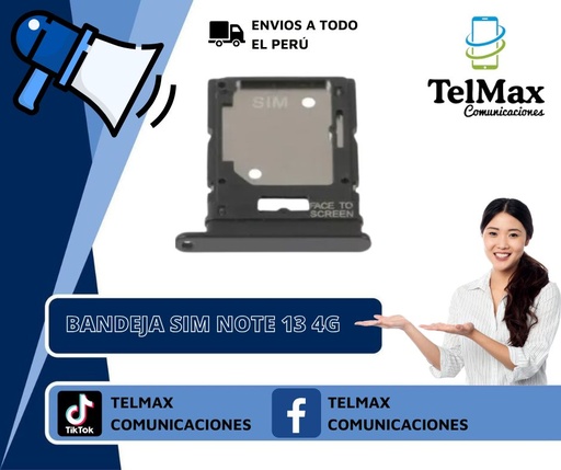 BANDEJA XIAOMI NOTE 13 4G