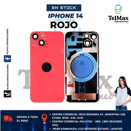 TAPA IPHONE 14 (C/Lente)+ IMAN PARA MAGSAFE