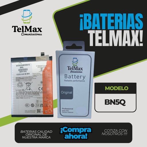 [BXR13CO] BATERIA XIAOMI REDMI 13C (BN5Q)
