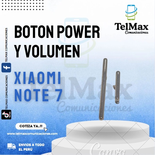 BOTONES EXTERNOS XIAOMI NOTE 7 (X2)