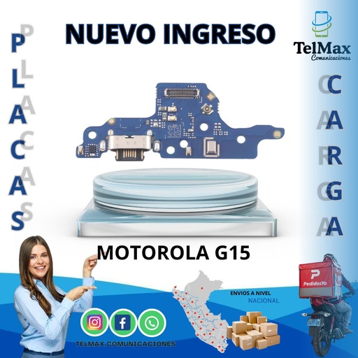 [PCMG15O] PLACA DE CARGA PARA MOTO G15