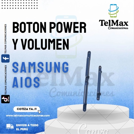 BOTON EXTERNO DE POWER Y VOLUMEN PARA SAM A10S